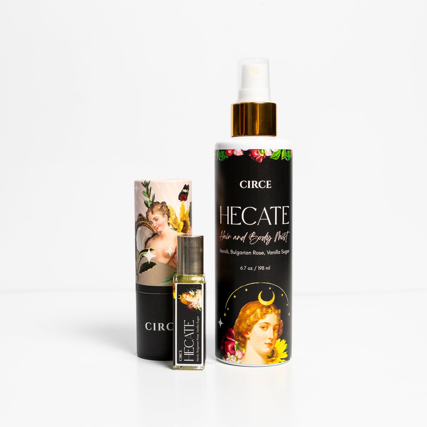Aceite Perfume Diosa Hécate – Roller de Neroli, Rosa y Vainilla | 10ml