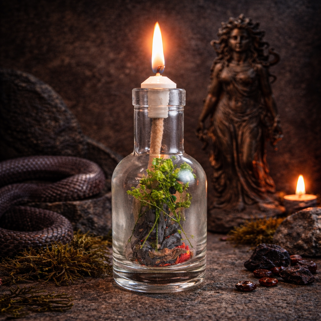 Medusa - Vela de aceite