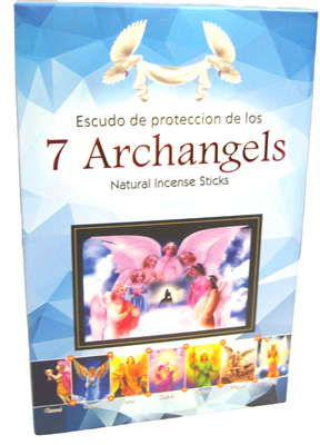 Caja de regalo de 7 varitas de incienso natural de Arcángel (surtido de 7 paquetes)