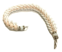 Pulsera de cuentas espaciadoras redondas facetadas de acrílico - Obatalá Obalufon (individual)