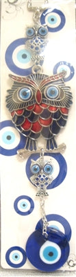 Ojo Turco - Adorno/Amuleto de Búho de Ojo Turco Colorido de 25.4 cm