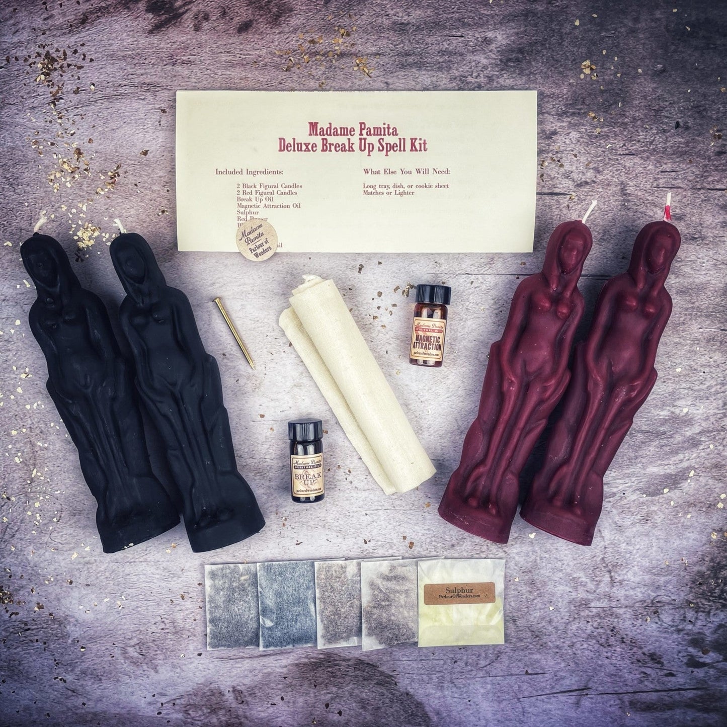Kit de Velas Deluxe para Rupturas - Mujer/Mujer - Separación y Dirección del Amor
