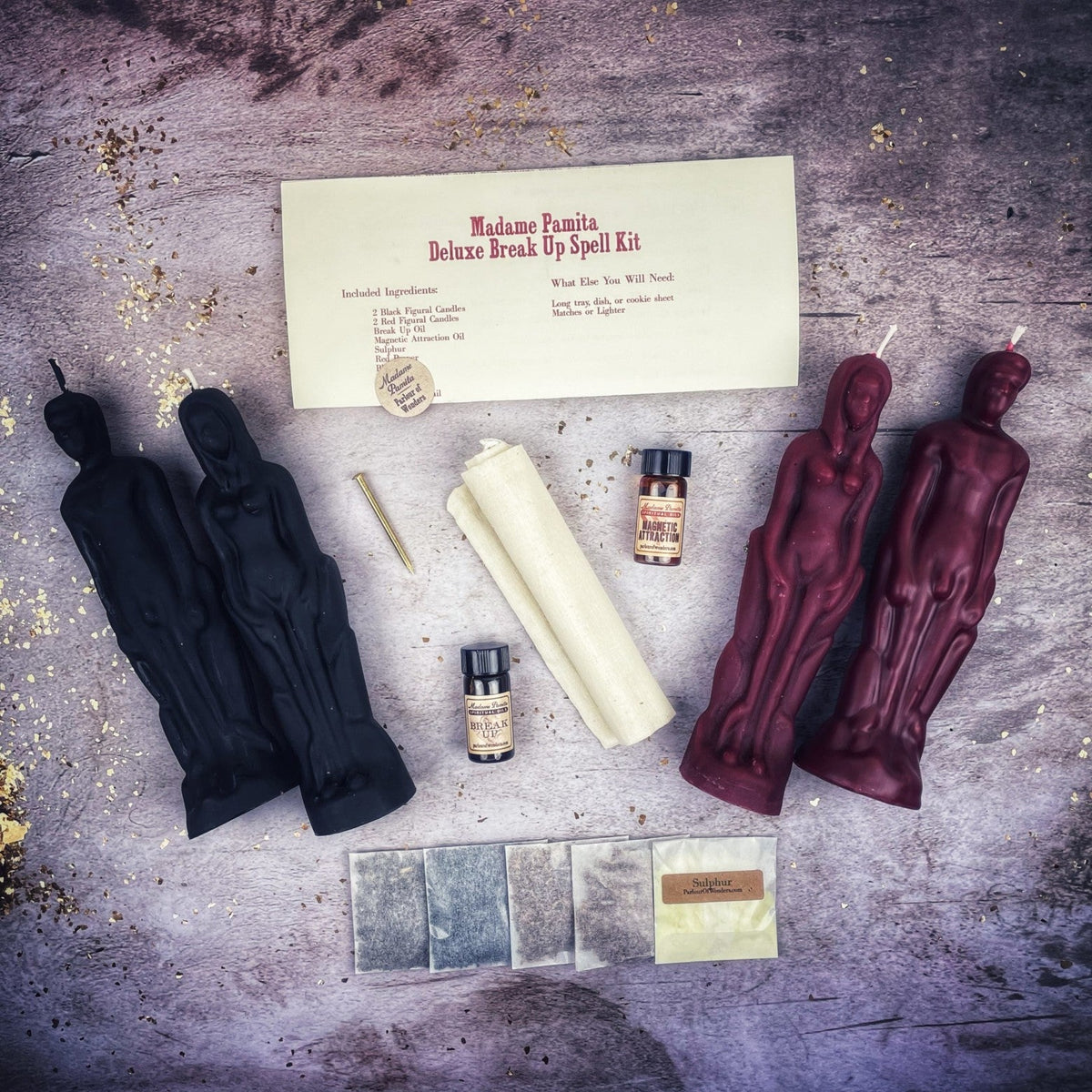 Deluxe Break Up Candle Spell Kit - Female/Male - Separation & Love Direction