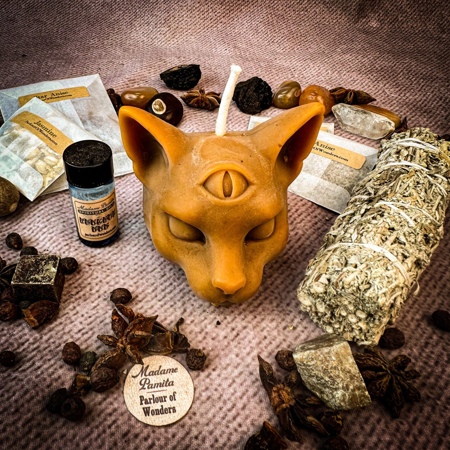 Kit de Velas para Hechizos del Ojo Psíquico - Intuición y Habilidades Psíquicas