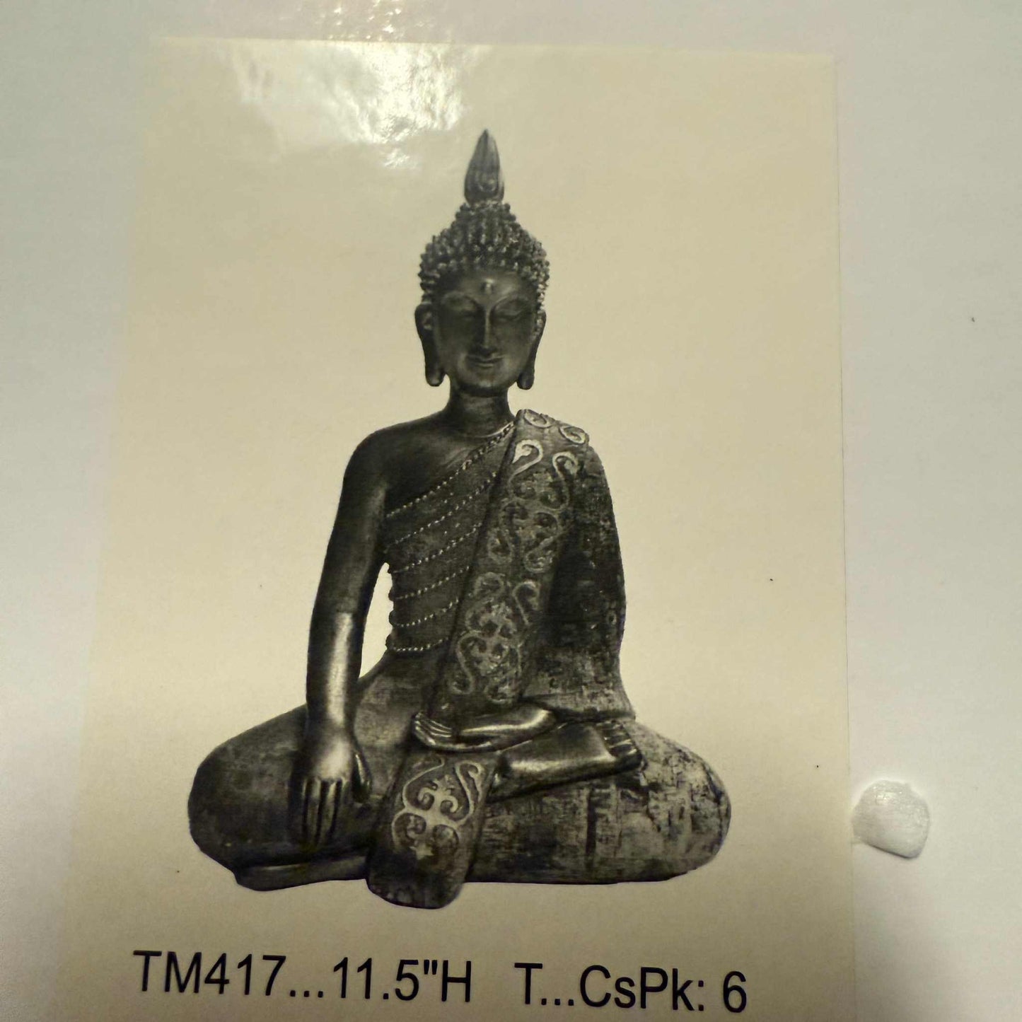 Buda protector tocando la tierra de 11.5"