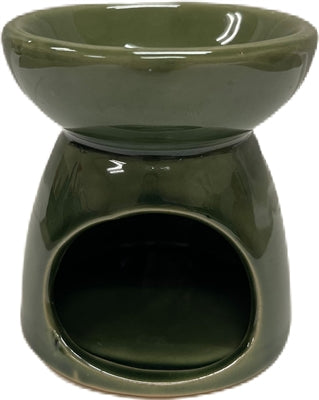 Quemador de Aceite para Velas de Té de Cerámica - Relieve de Cara de Buda - Color Aleatorio