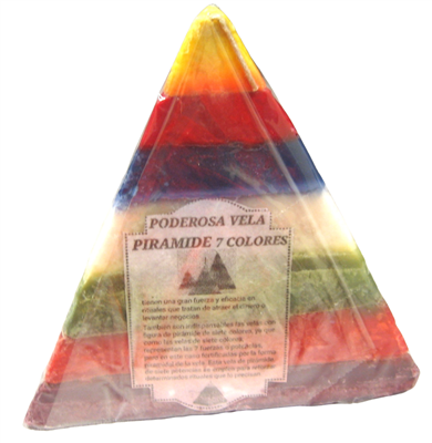 Powerful 7-Color Pyramid Candle