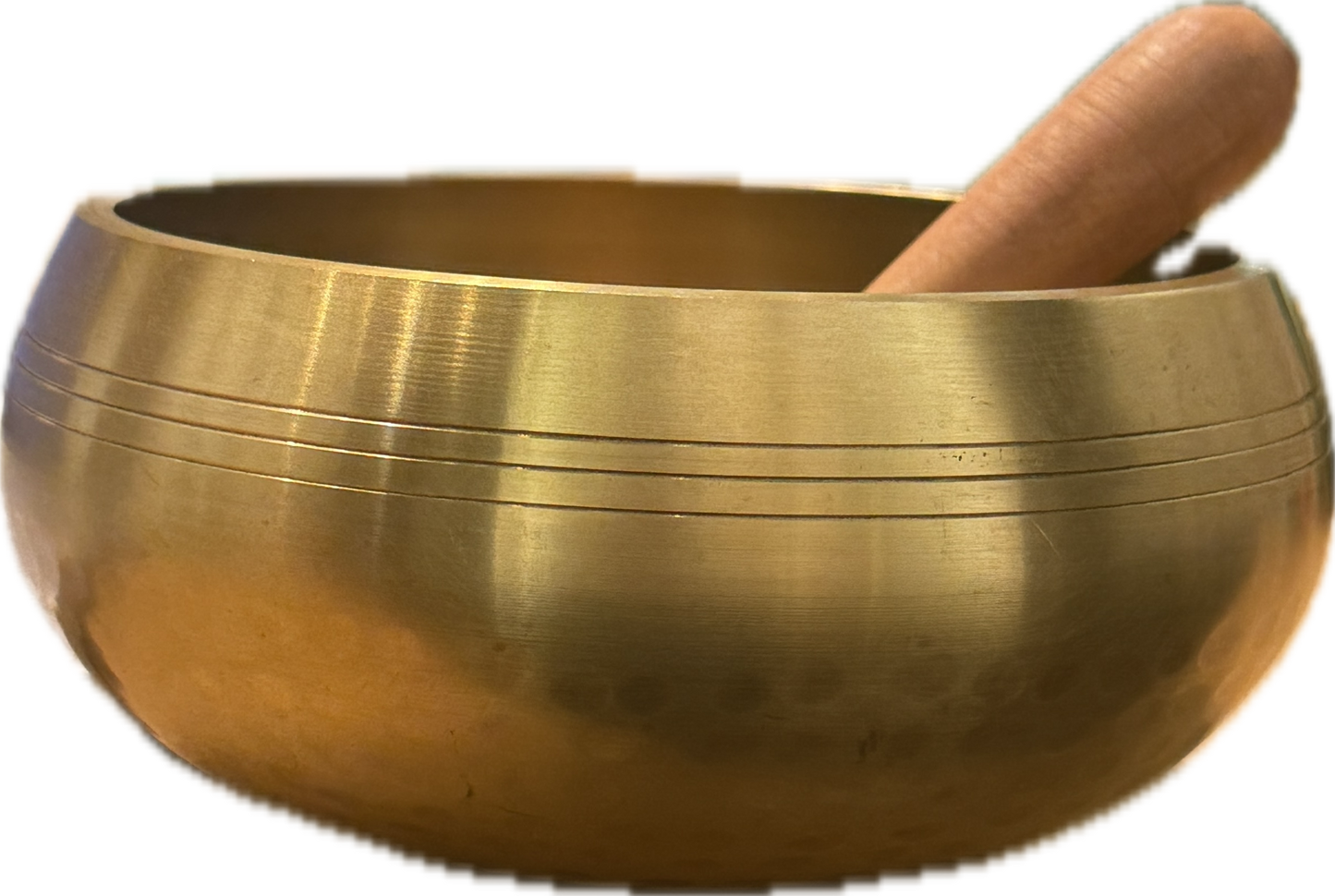 Cuenco tibetano - 5.5" martillado a mano dorado