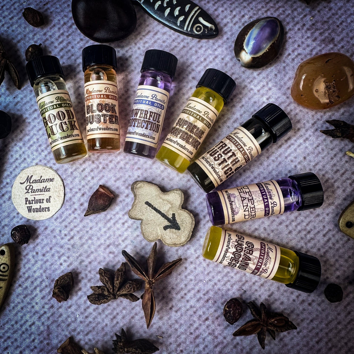 Paquete Surtido de Aceites Espirituales: Magia para Casos Judiciales