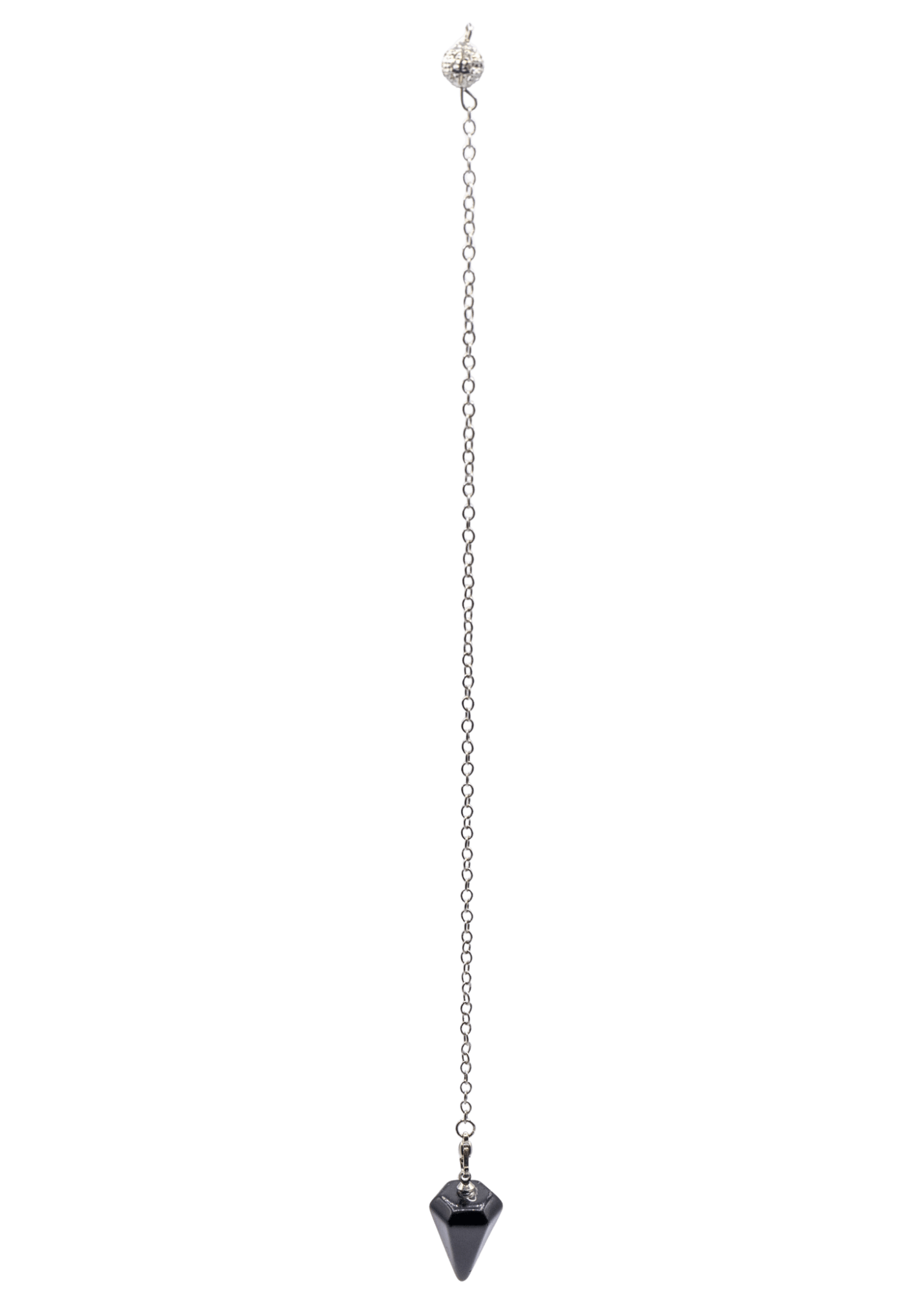 Péndulo de cristal de ágata negra