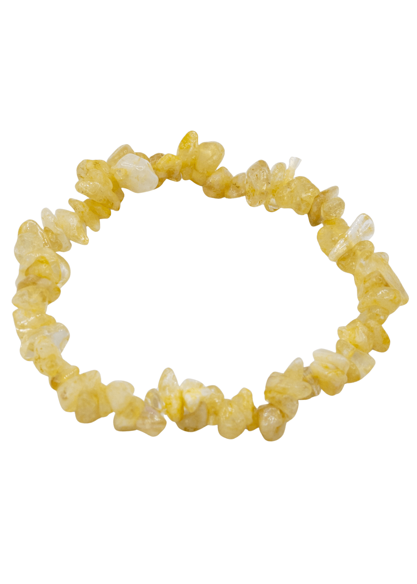 Pulsera elástica de citrino en trocitos