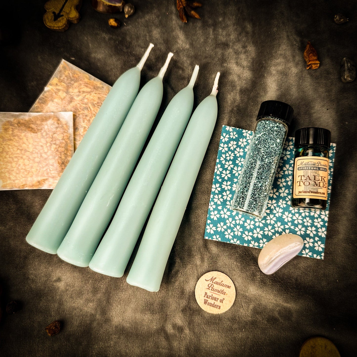 Paquete de refuerzo del hechizo de la vela de comunicación - Añade el poder "Háblame" a cualquier kit de hechizos de vela