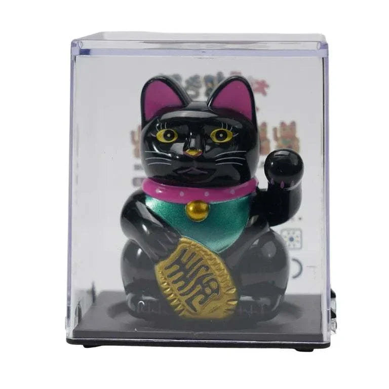 Estatuilla de la Suerte del Gato Saludando de la Fortuna