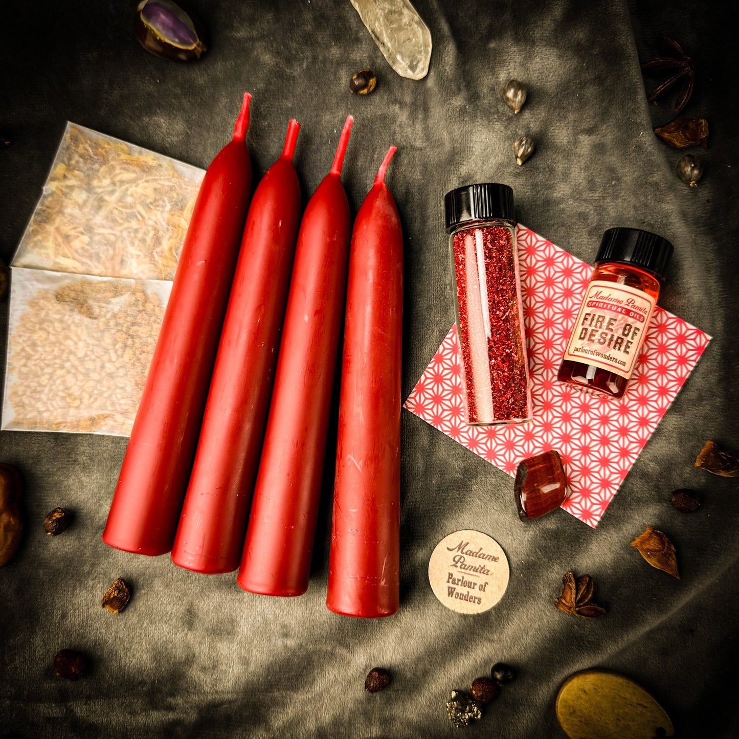 Potenciador de Hechizos con Velas de la Pasión - Añade Fuego Sensual a Cualquier Kit de Hechizos con Velas