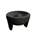 Molcajete Original 100% Piedra Volcánica de Lava Mortero y Mano - Utensilio de Cocina Versátil para Moler y Triturar Ingredientes - Utensilios