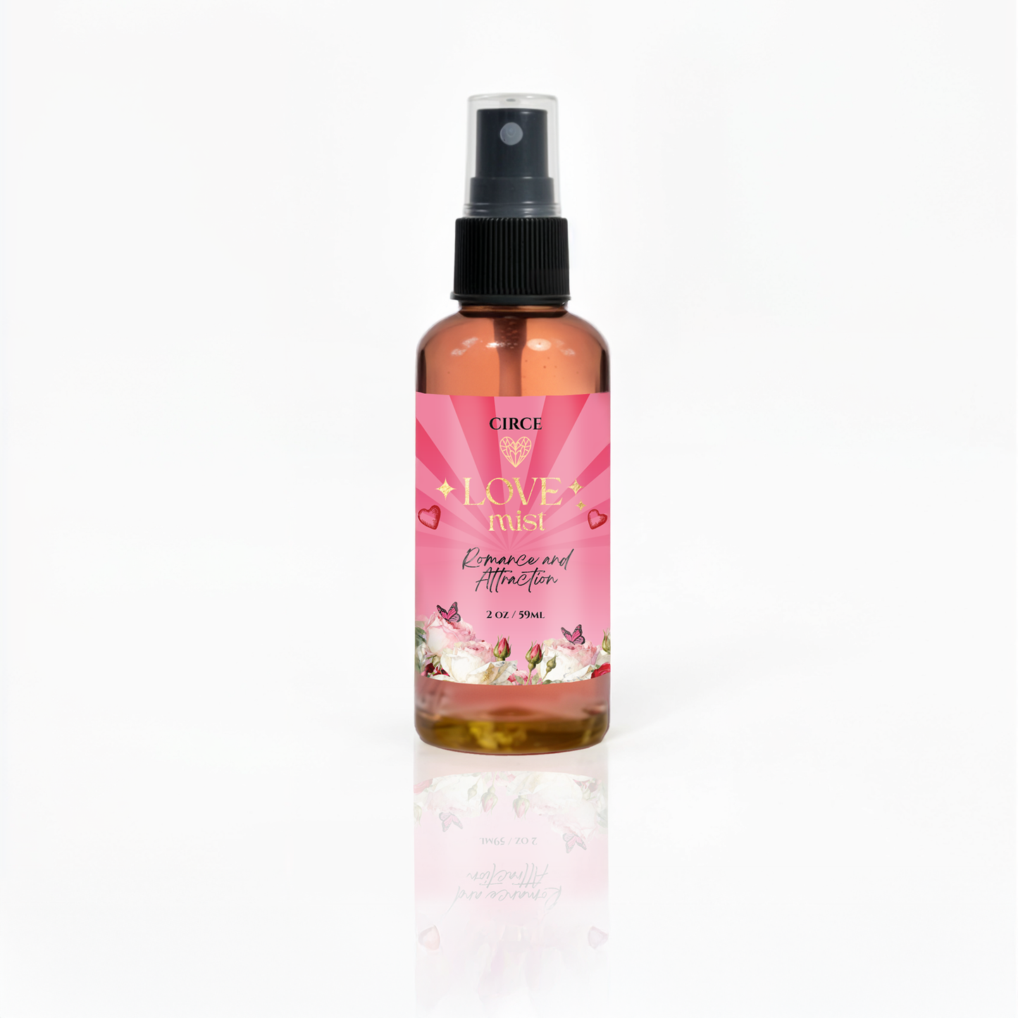 Bruma de Atracción de Amor – Rociador de Energía del Corazón Rosa y Jazmín 59 ml
