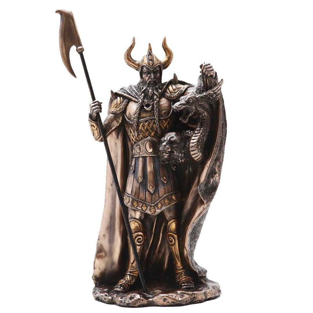 Estatua del dios nórdico Loki
