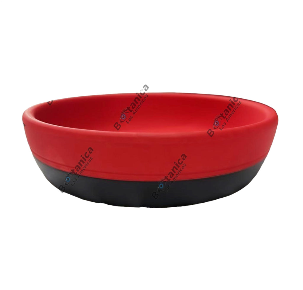 PLATO DE ELEGGUA NEGRO Y ROJO