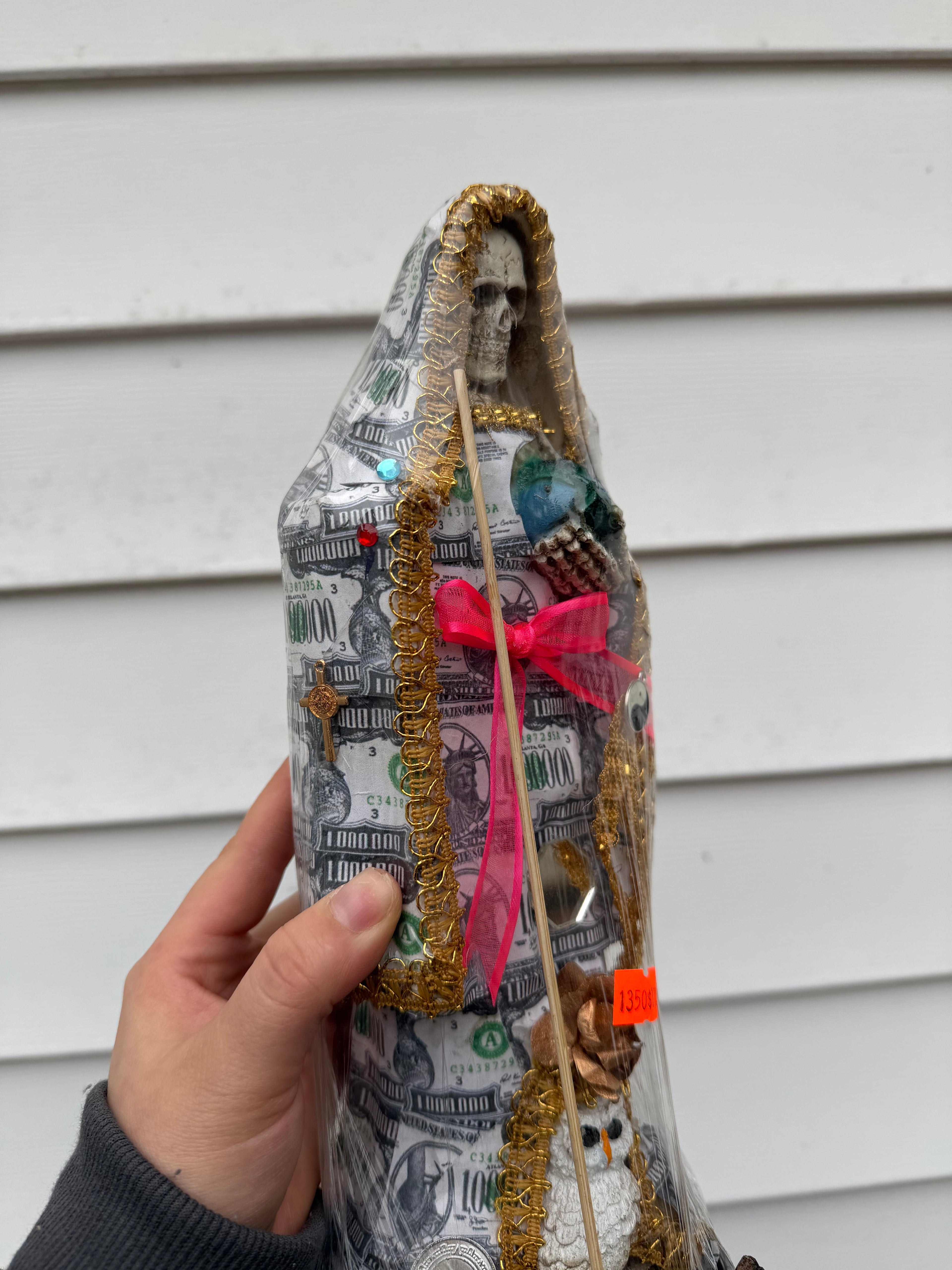 Estatua Decorativa Santa Muerte Dinero 30 cm