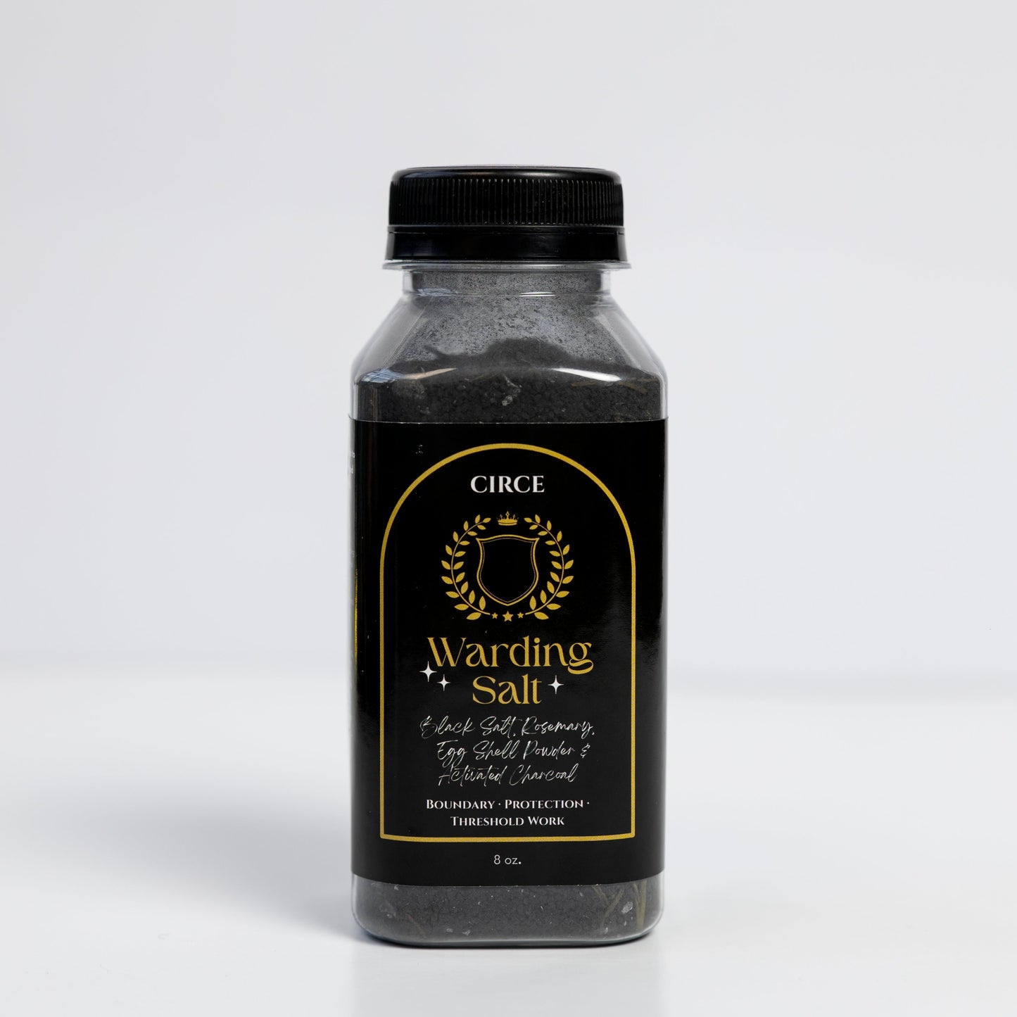 Sal Protectora – Mezcla de Protección Ritual con Sal Negra, Romero y Carbón Activado (8 oz)