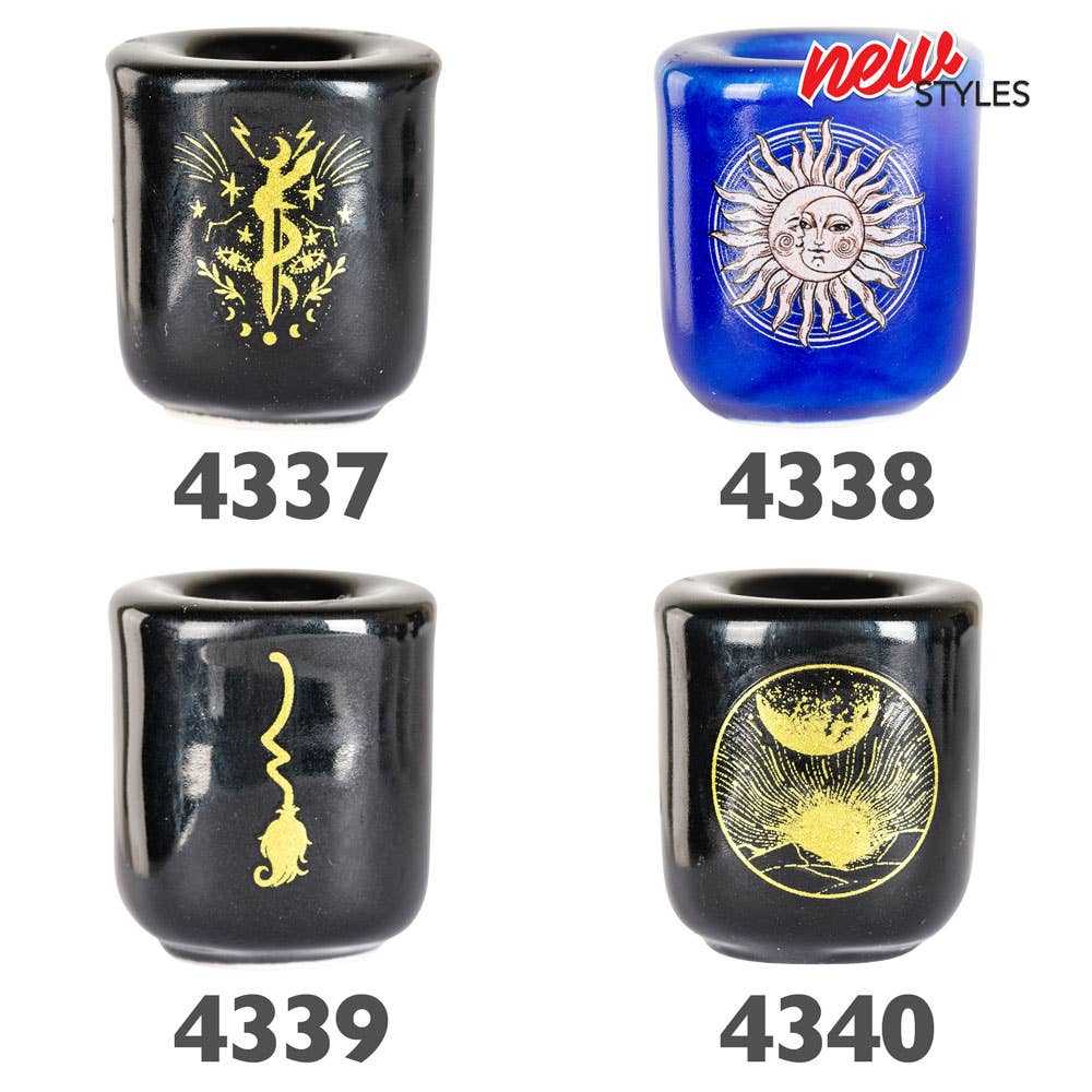 Mini Portavelas con Diseño