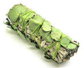 Eucalipto con Atado de Salvia Blanca para Sahumar (10 cm)