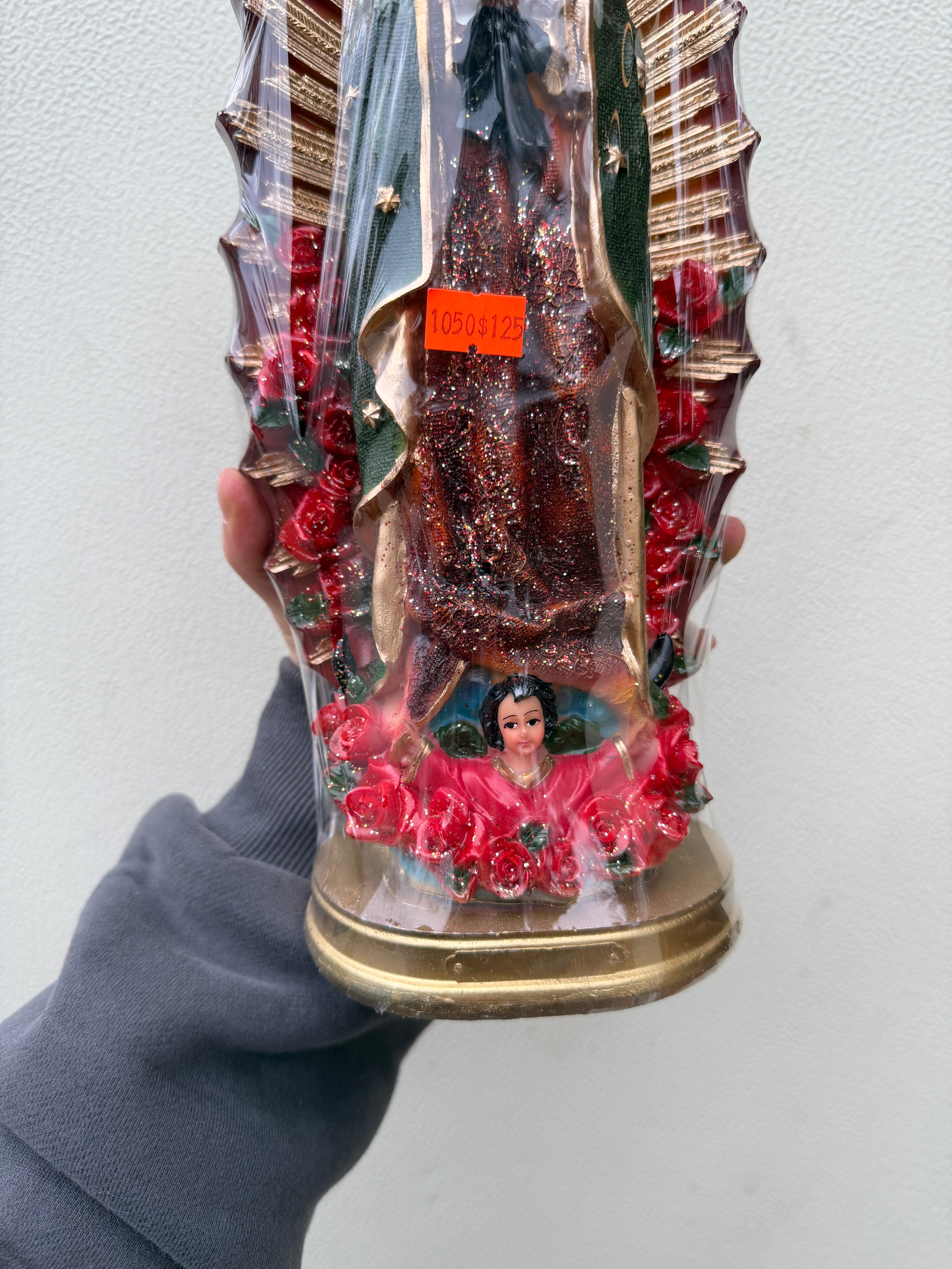 Virgen de Guadalupe Estatua Decorativa de 28 cm