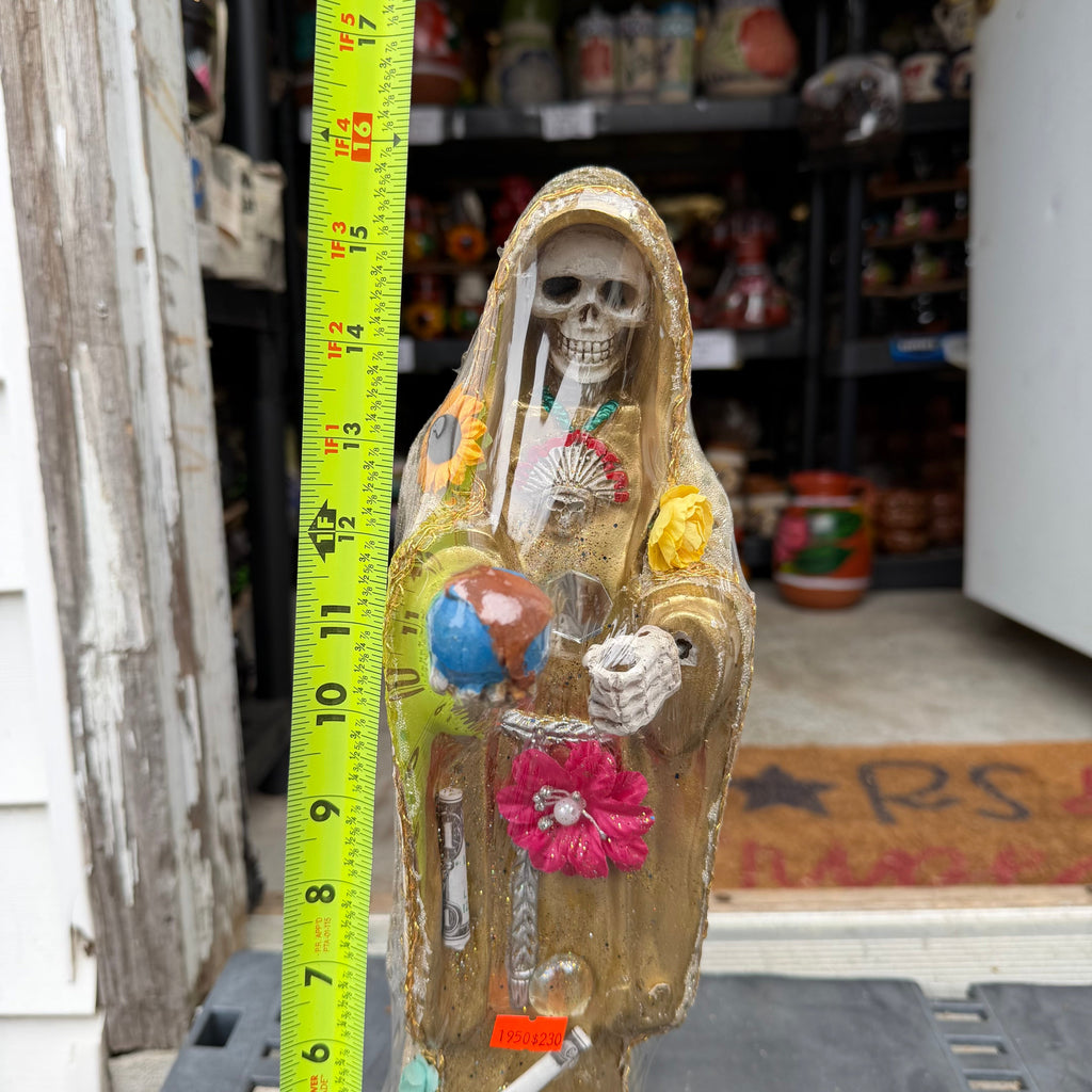 Santa Muerte Estatua Decorativa de 16 pulgadas