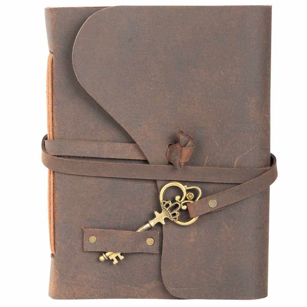 Diario de Cuero Vintage con Llave