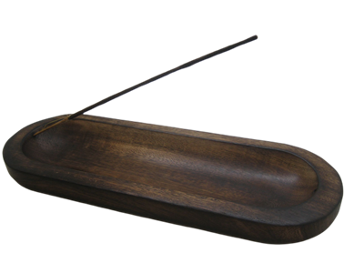 Soporte de incienso de madera hecho a mano Govinda (barco)