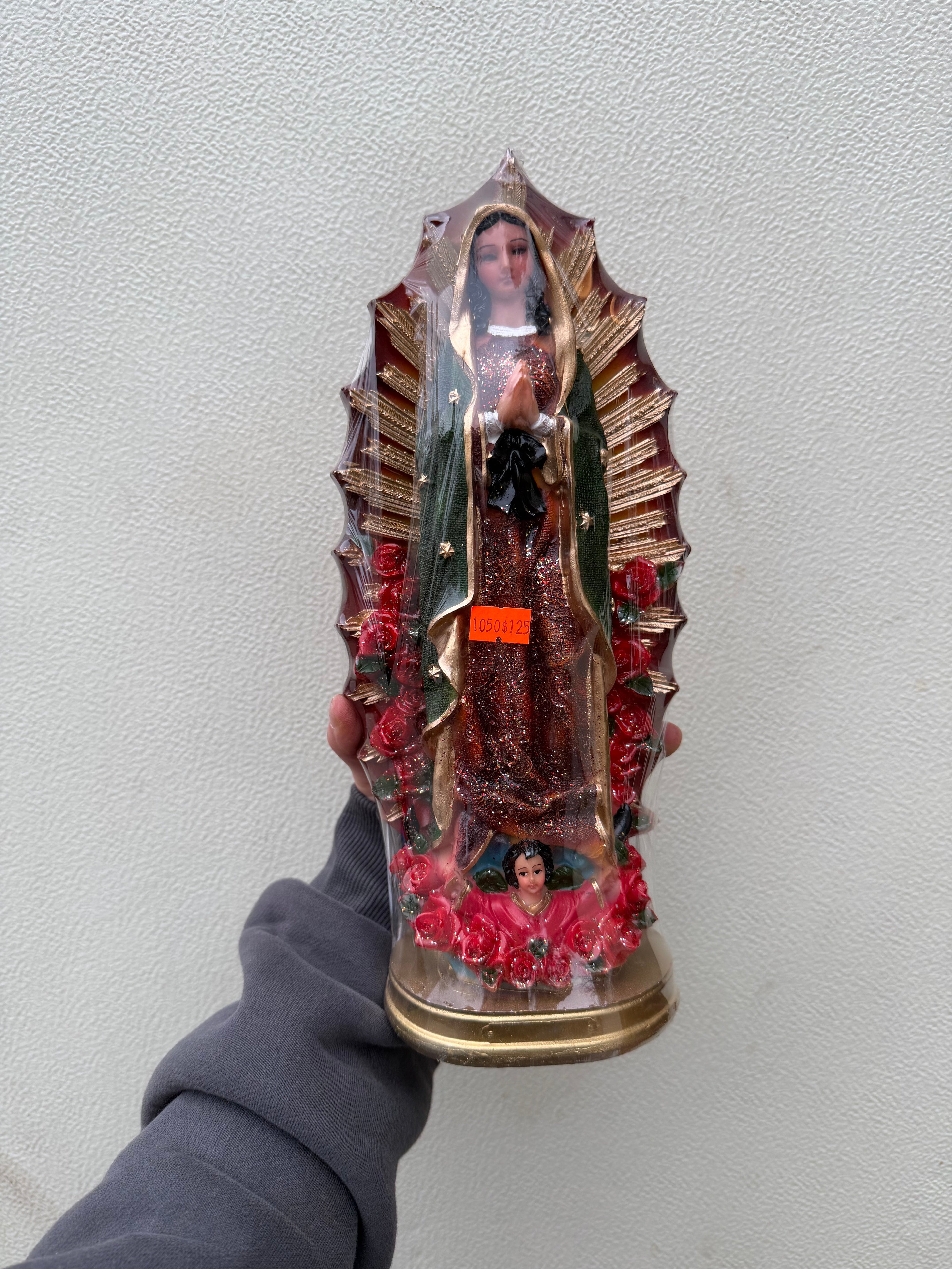 Virgen de Guadalupe Estatua Decorativa de 28 cm