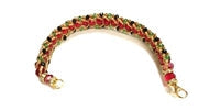 Pulsera con cuentas espaciadoras de bola redonda facetada de acrílico - Oshun Ibu Kole (Unidad)