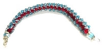 Pulsera de cuentas espaciadoras redondas facetadas de acrílico - Yemaya Ashaba (Unitaria)