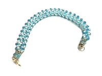 Pulsera de cuentas espaciadoras redondas facetadas de acrílico - Yemaya Yembo (unidad)
