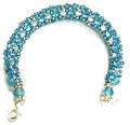 Pulsera de cuentas redondas espaciadoras de bola facetada de acrílico - Yemaya Azezu (Individual)