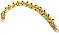 Pulsera de Cuentas Espaciadoras Redondas Facetadas de Acrílico - Oshun Ubuakuaro (Individual)