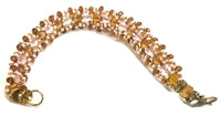 Pulsera con cuentas espaciadoras de bola redonda facetada acrílica - Obba (individual)
