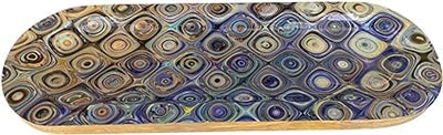 Portainciensos de madera hecho a mano, con forma de barco, individual - Mosaico
