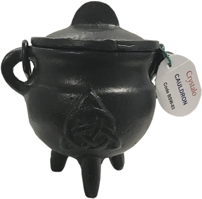 Caldero de Hierro Negro Crystalo con Tapa Triquetra -BSW-83
