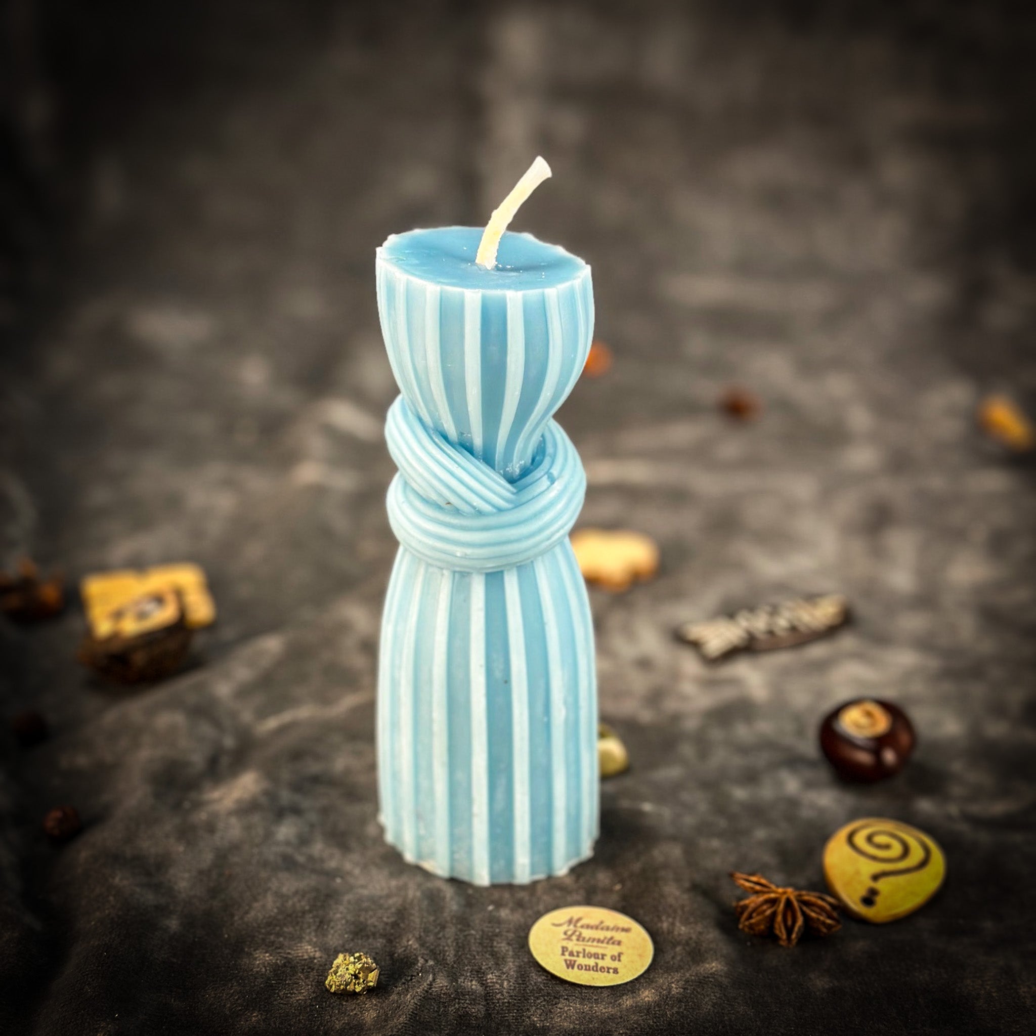 Beeswax Binding Knot Spell Candle - Strengthen Bonds & Control Harm