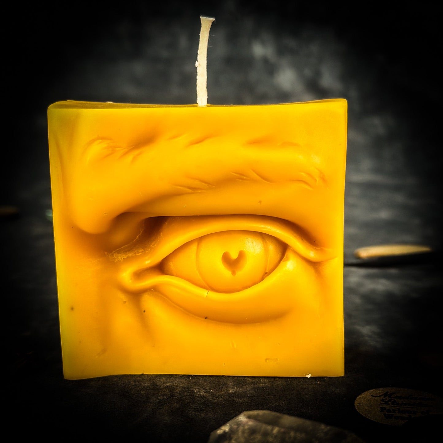 Vela de Cera de Abejas para Exvoto del Ojo - Visión, Clarividencia y Ser Visto
