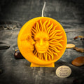Vela de cera de abeja para equinoccios y solsticios - Magia y equilibrio estacionales
