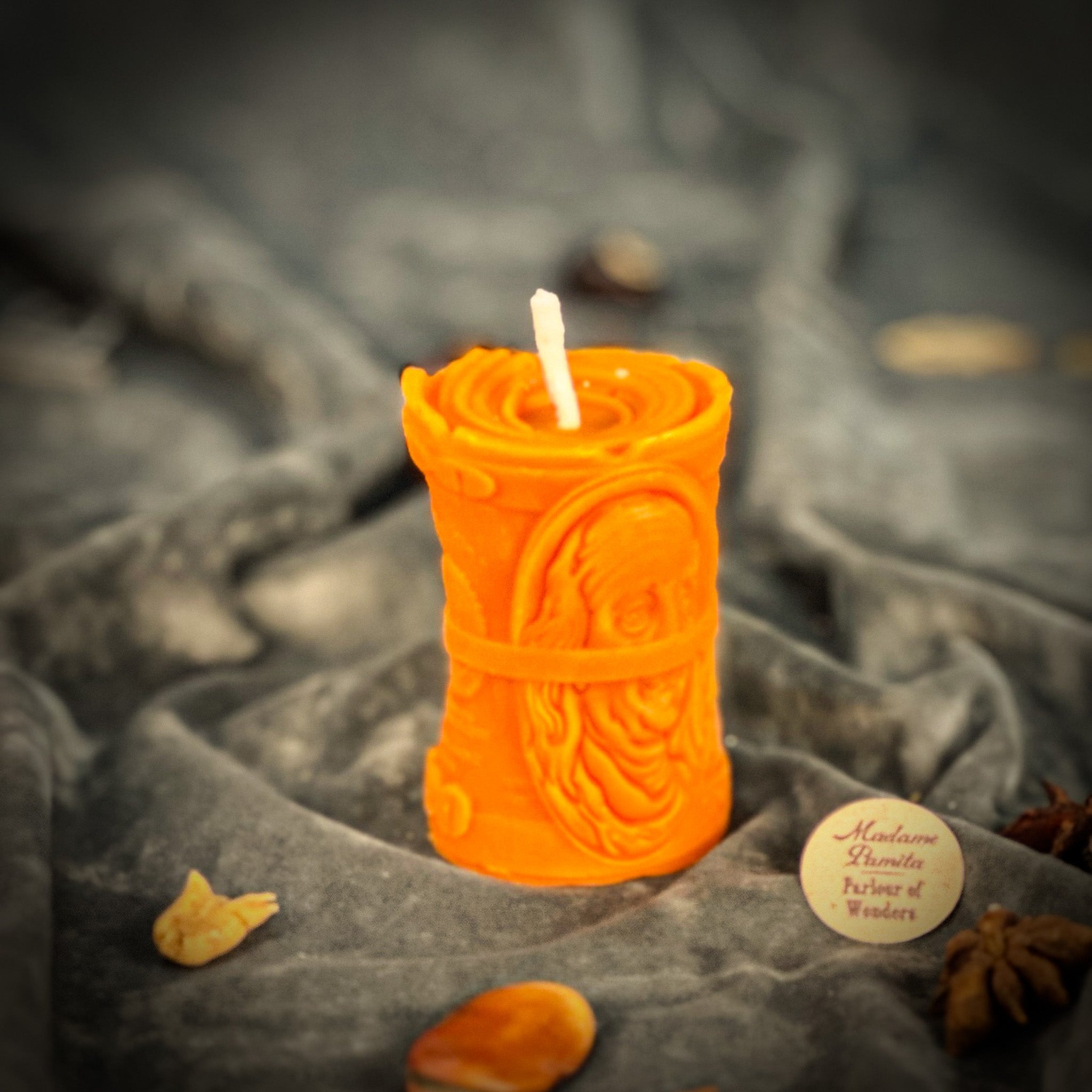 Beeswax Pay Me Spell Candle - Debt Collection & Fair Compensation