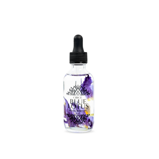 Aceite Ritual Corporal Loto Azul - Aceite para cabello, rostro, uñas y cuerpo