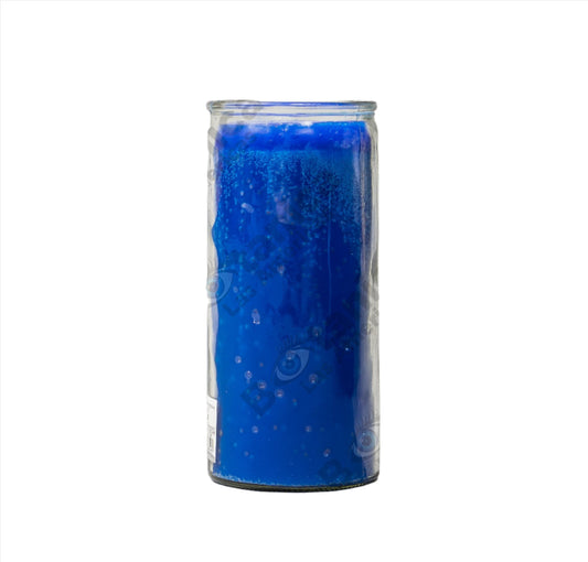 Vela Azul 14 Días / Blue Long-Burning Candle - Deep Peace & Protection