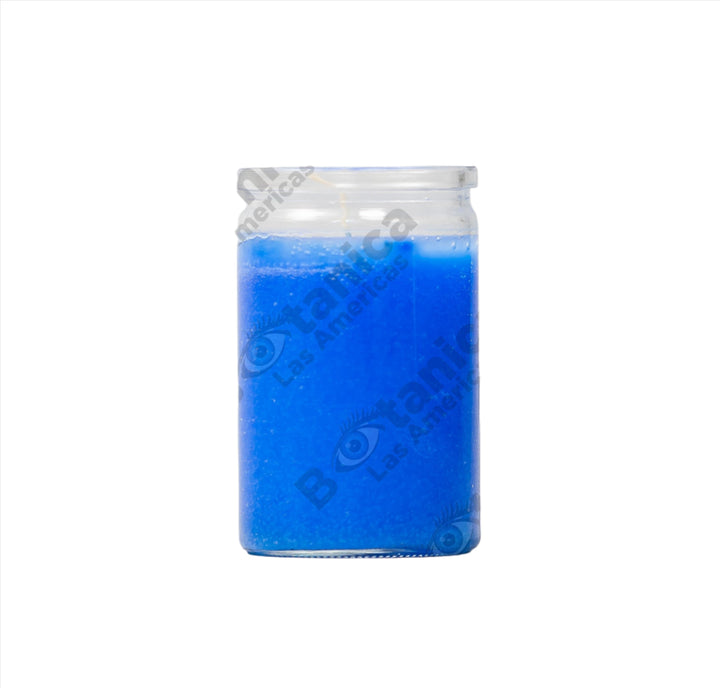 Vela Azul 4" / Blue 50-Hour Candle - Yemayá, Peace & Healing