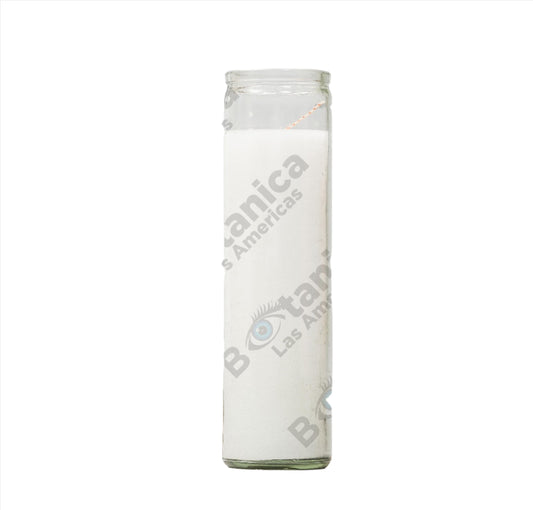 Vela Blanca 8" / White 7-Day Candle - Obatalá, Purity & Spiritual Protection