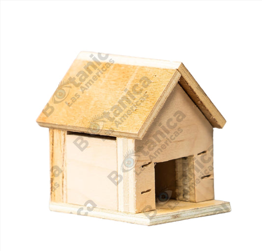 Casita de Madera Pequeña / Small Wooden House para Elegguá - Hogar Sagrado del Orisha