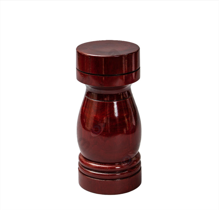Pilón Cherry 20" / Cherry-Colored Ritual Mortar & Pestle - Sacred Ceremonial Tool