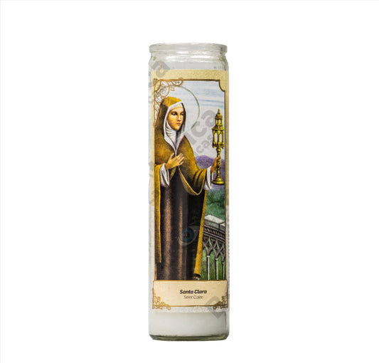 Vela para Santa Clara / Saint Clare 7-Day Candle - Clarity, Light & Spiritual Vision